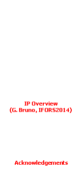 Caixa de texto: IP Overview(G. Bruno, IFORS2014)Acknowledgements